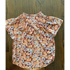 Madewell floral blouse XS